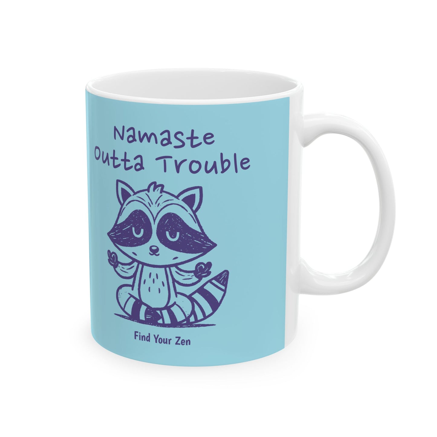 Whimsical Raccoon Mug