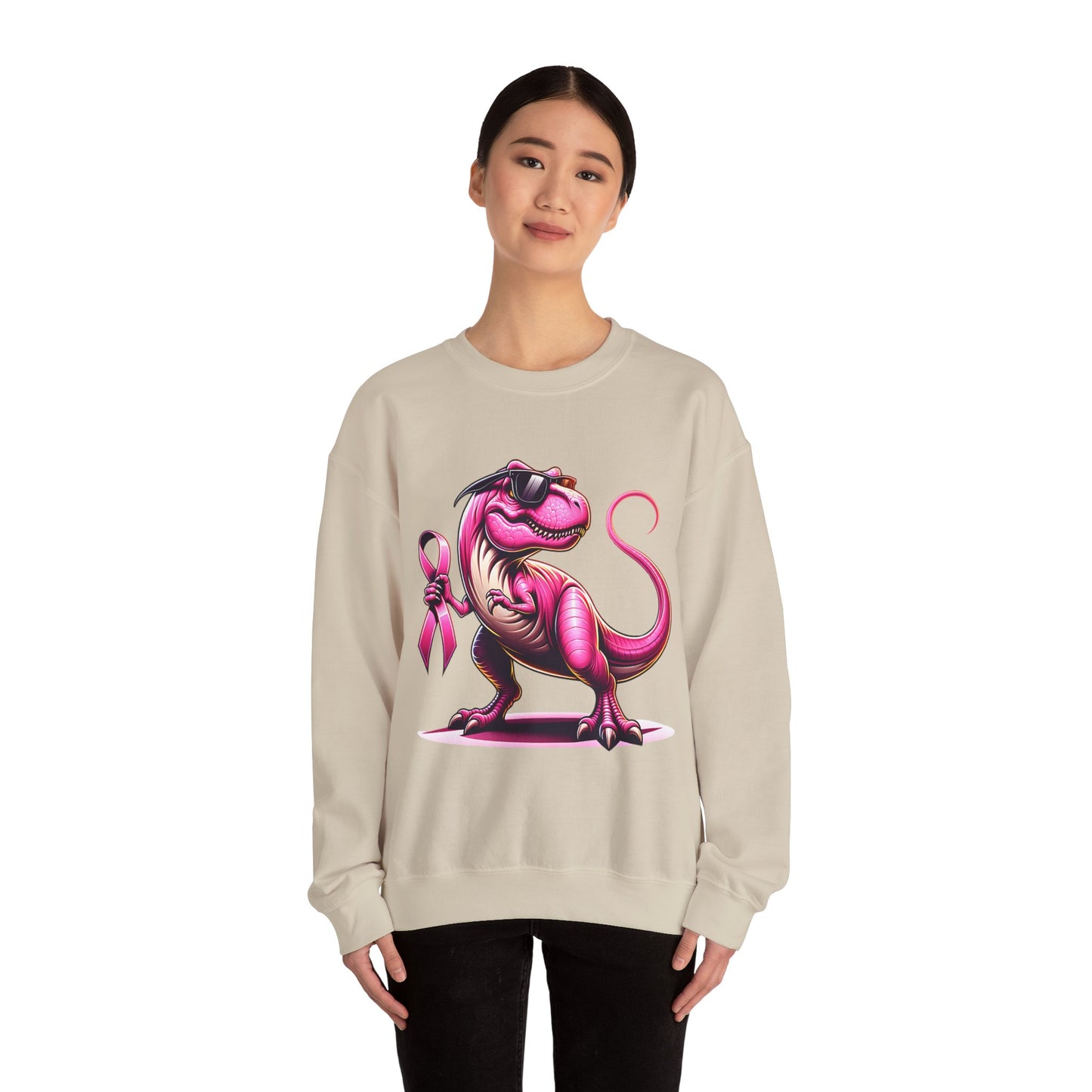 T-Rex Breast Cancer Awareness Sweatshirt