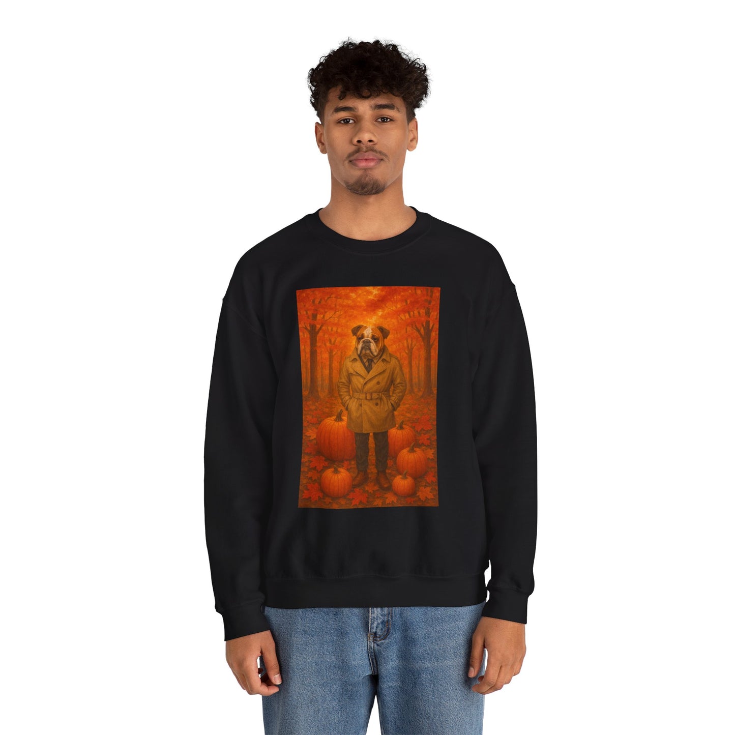 Fall Pumpkin Bulldog Sweatshirt