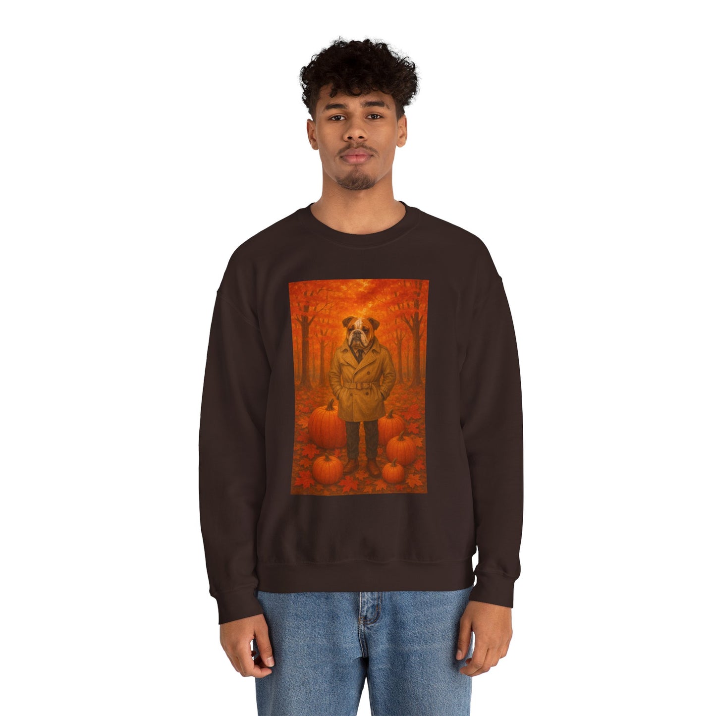 Fall Pumpkin Bulldog Sweatshirt