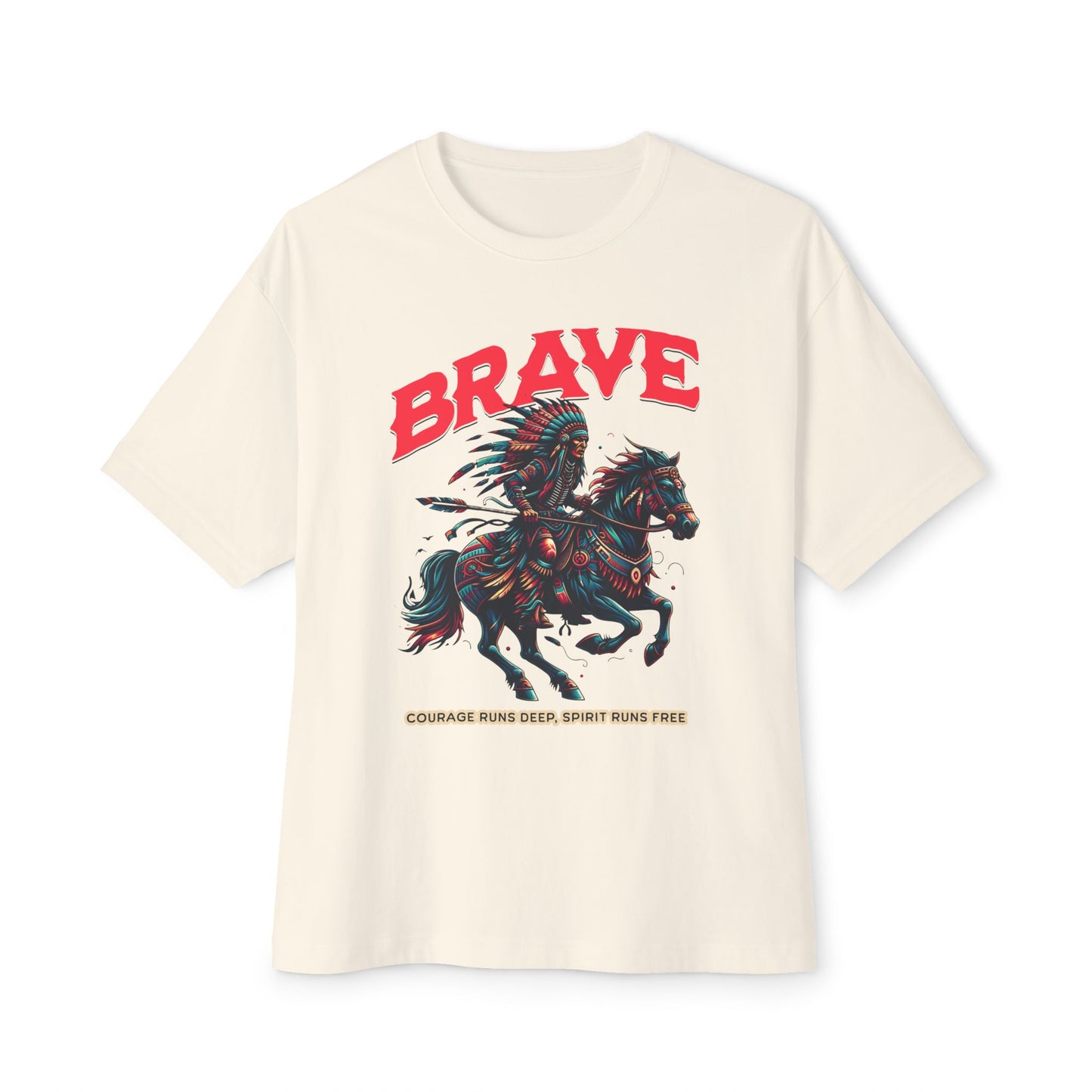 Brave Spirit Oversized Tee
