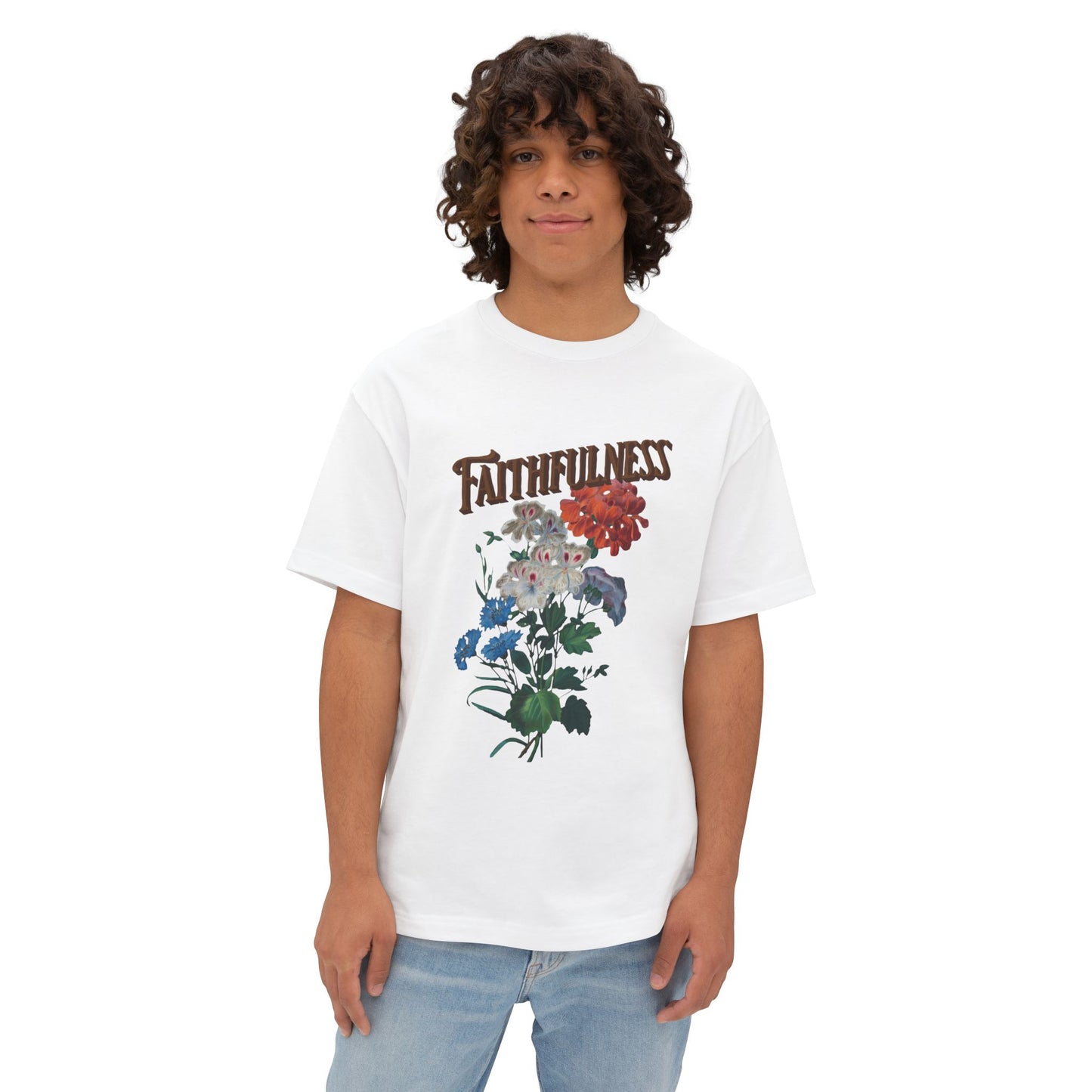 Faithfulness Floral Oversized Tee
