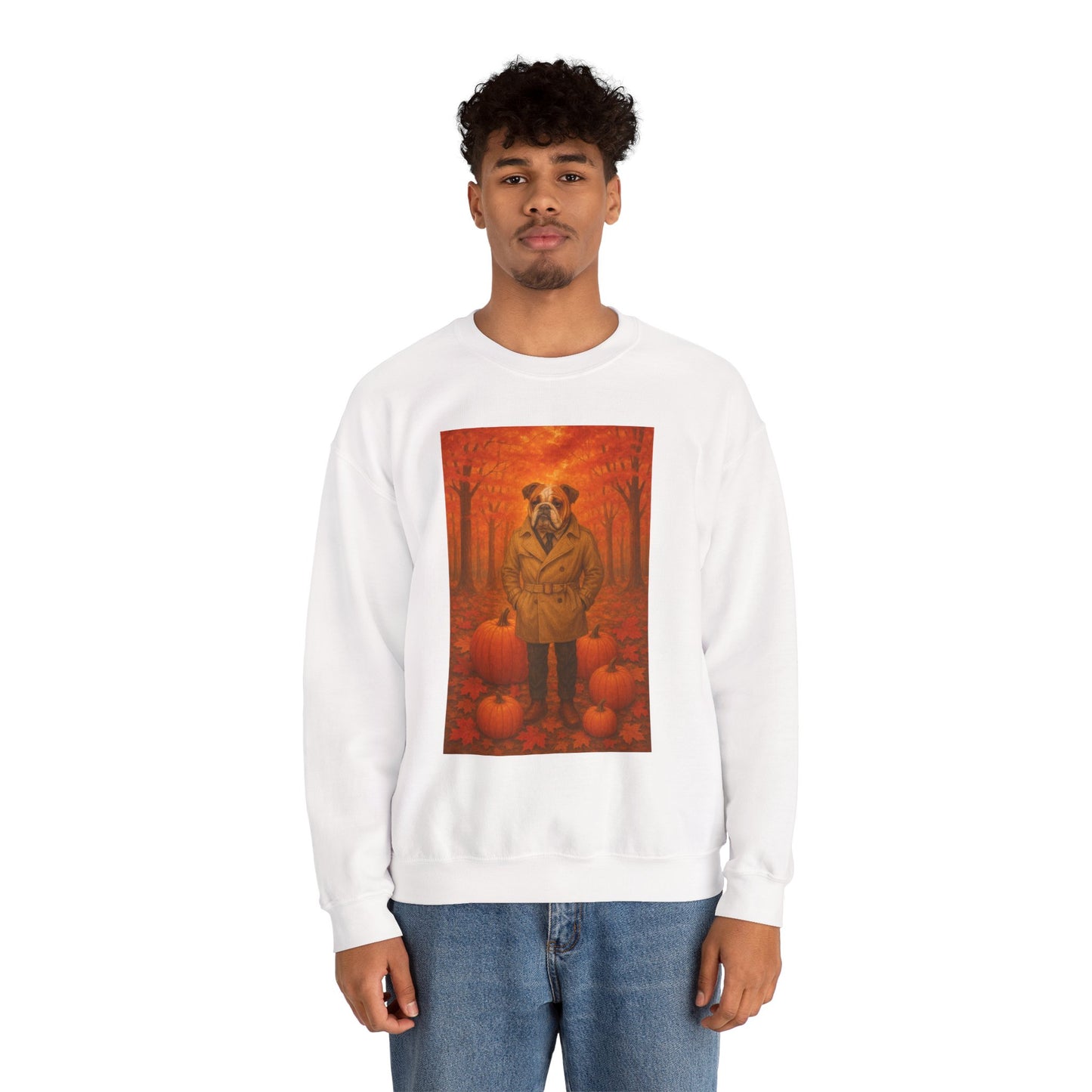 Fall Pumpkin Bulldog Sweatshirt