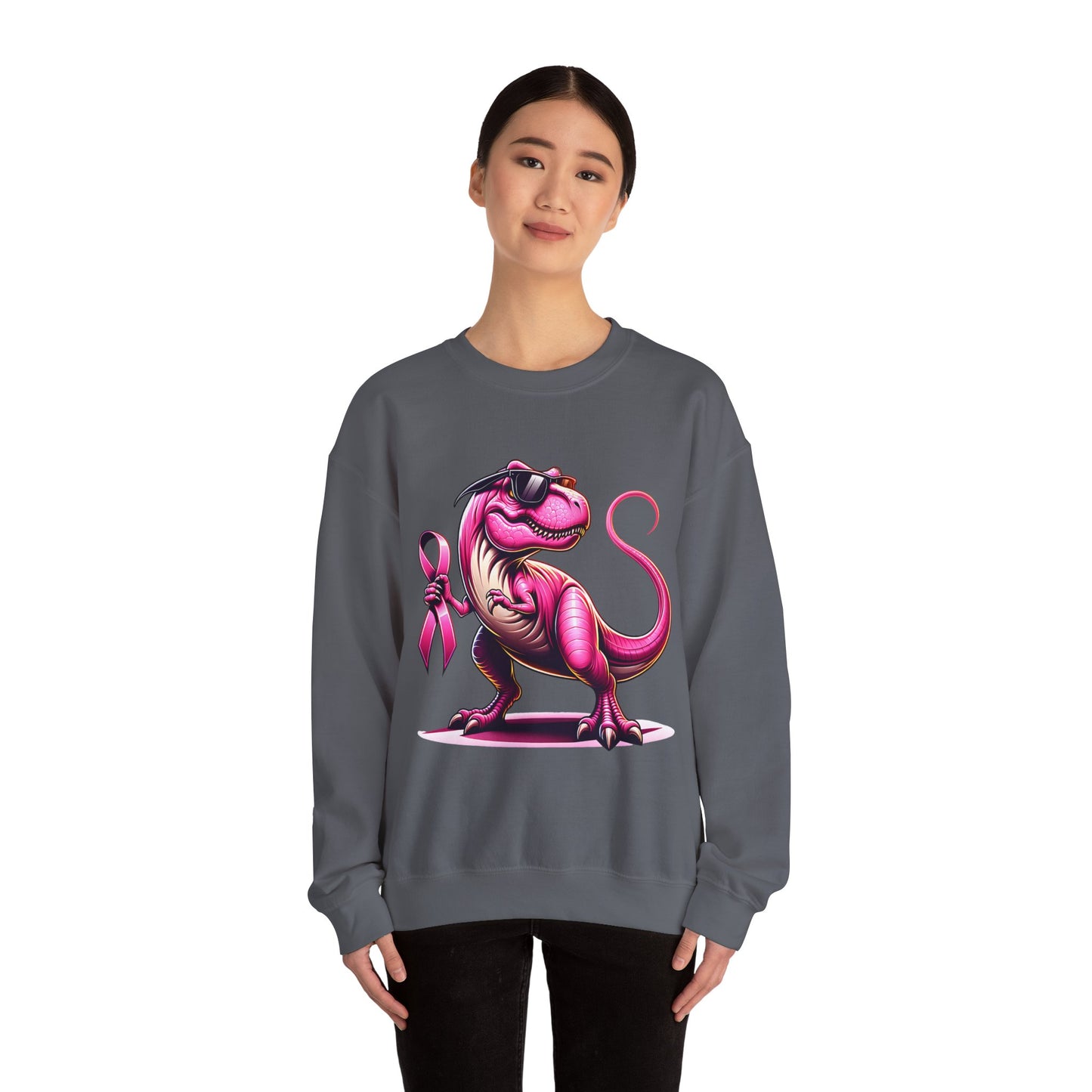 T-Rex Breast Cancer Awareness Sweatshirt