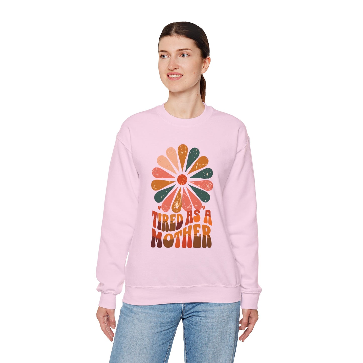 Tired as a Mother Crewneck Sweatshirt
