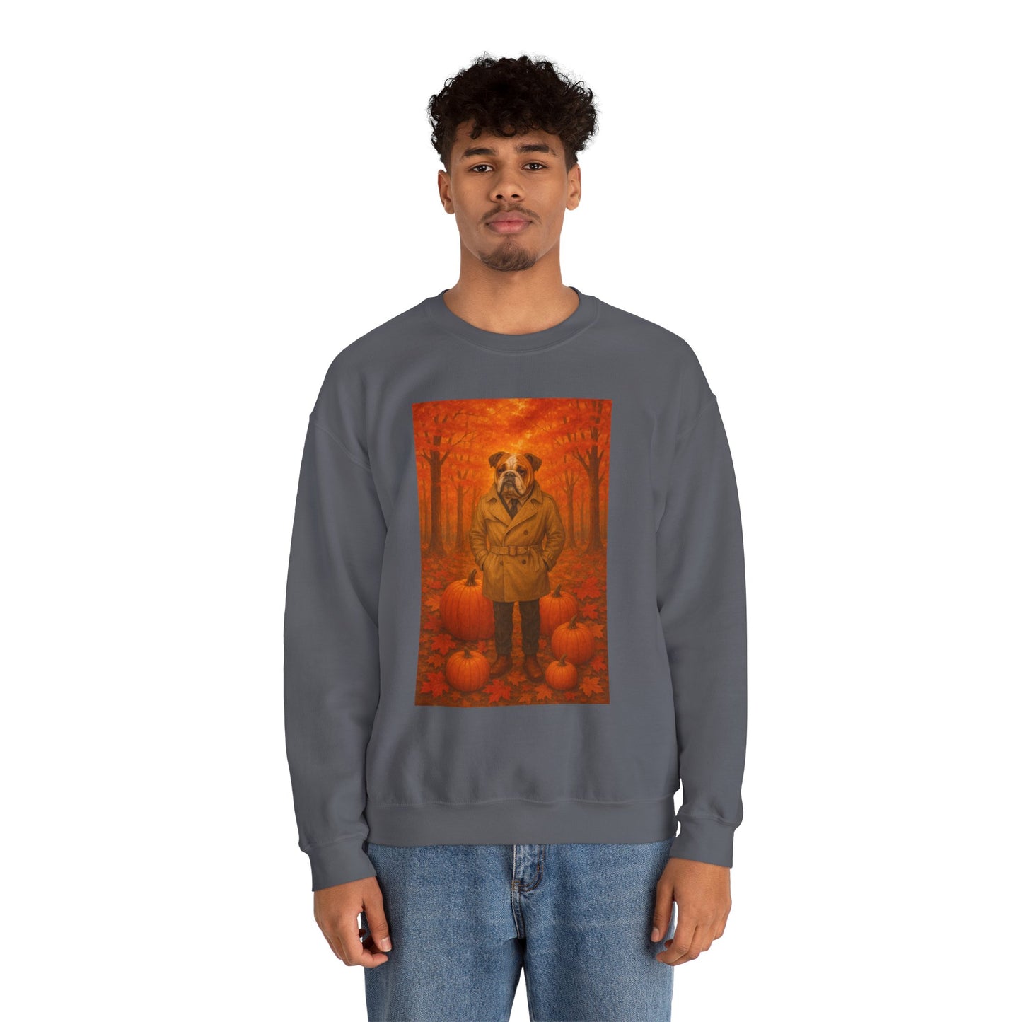 Fall Pumpkin Bulldog Sweatshirt