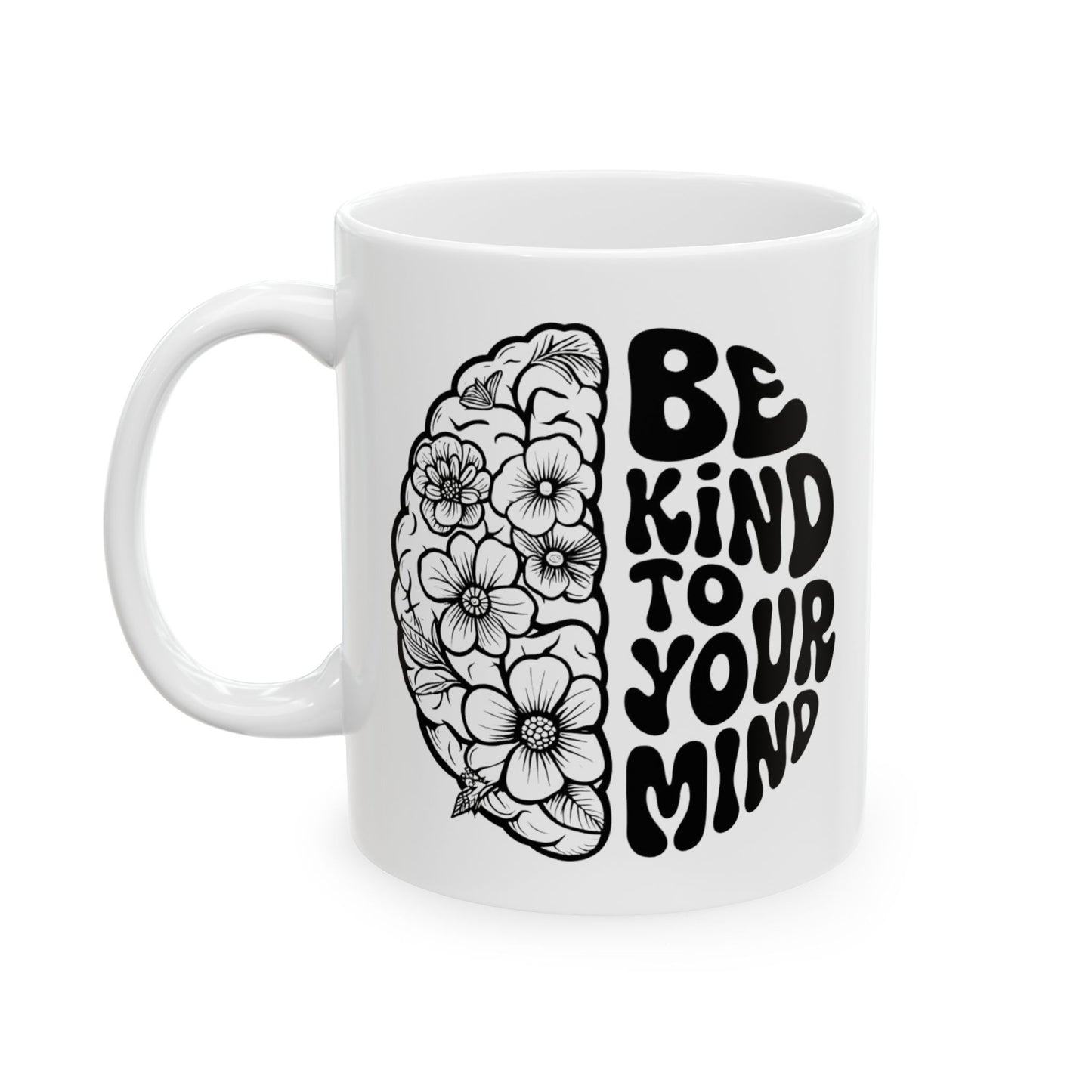 Mindful Floral Ceramic Mug