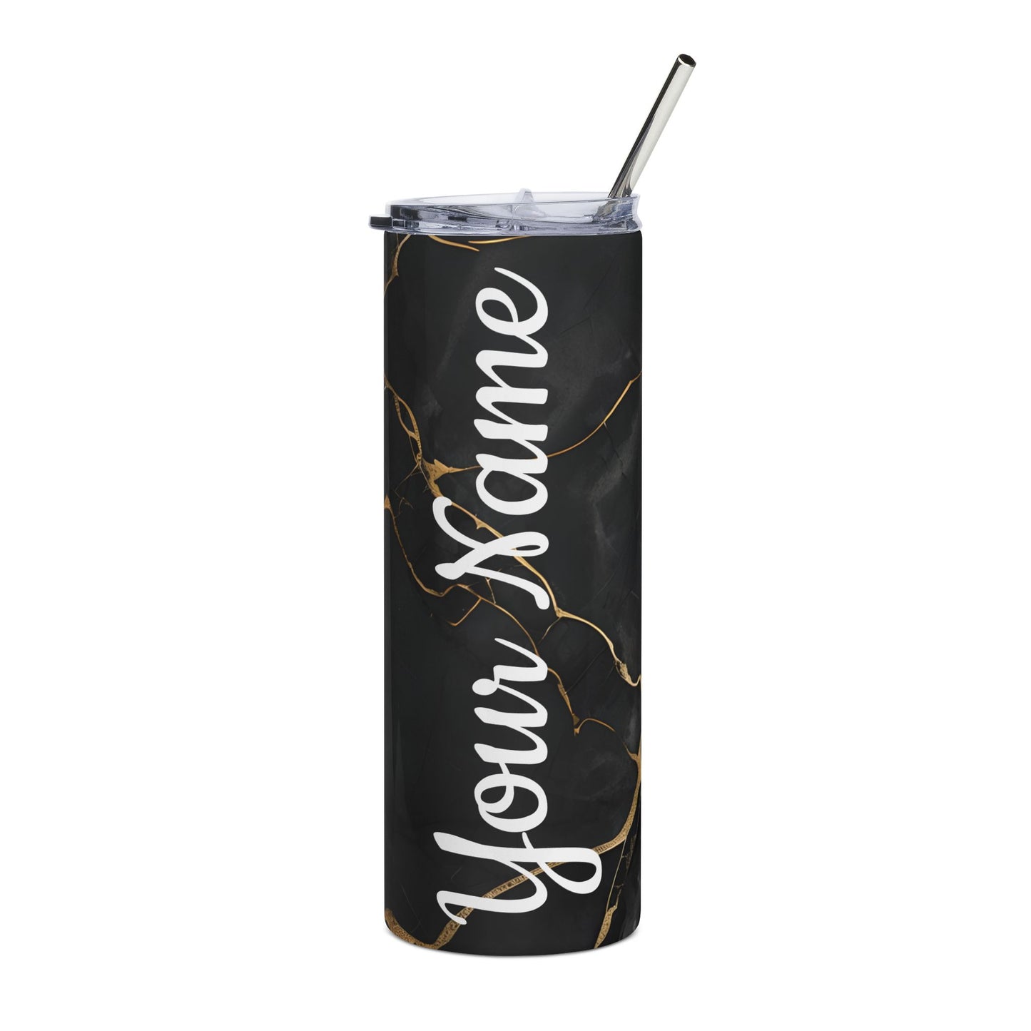 Black Marble 20 oz Stainless Steel Tumbler