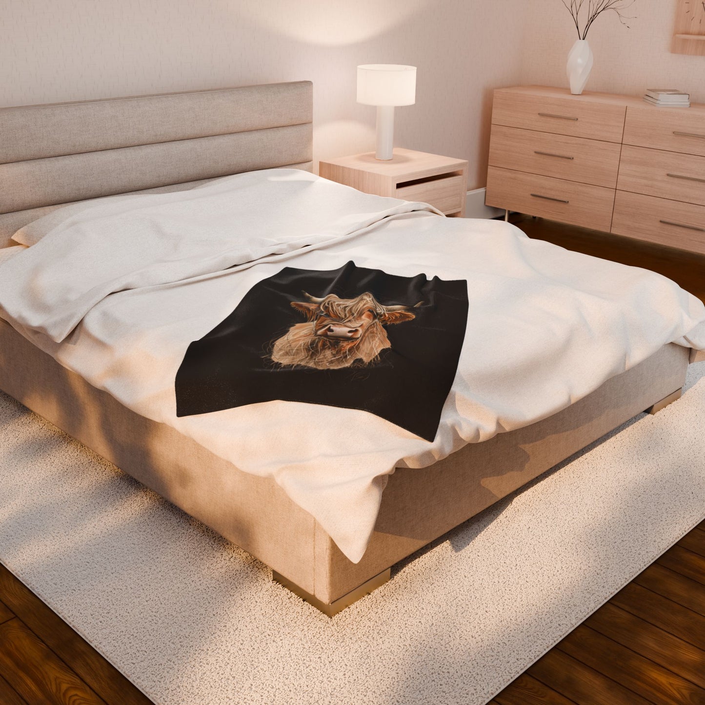 Highland Cow Plush Blanket