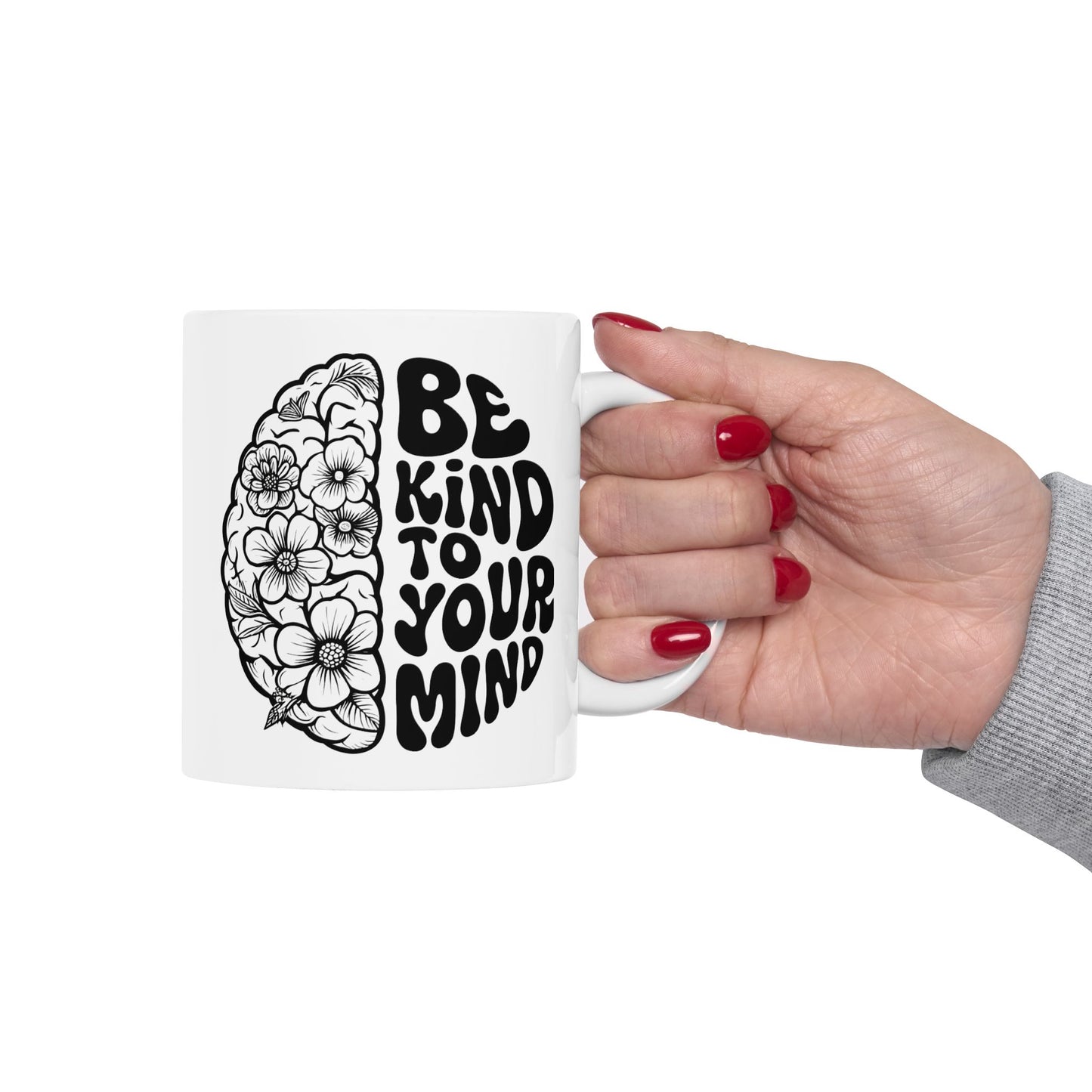 Mindful Floral Ceramic Mug