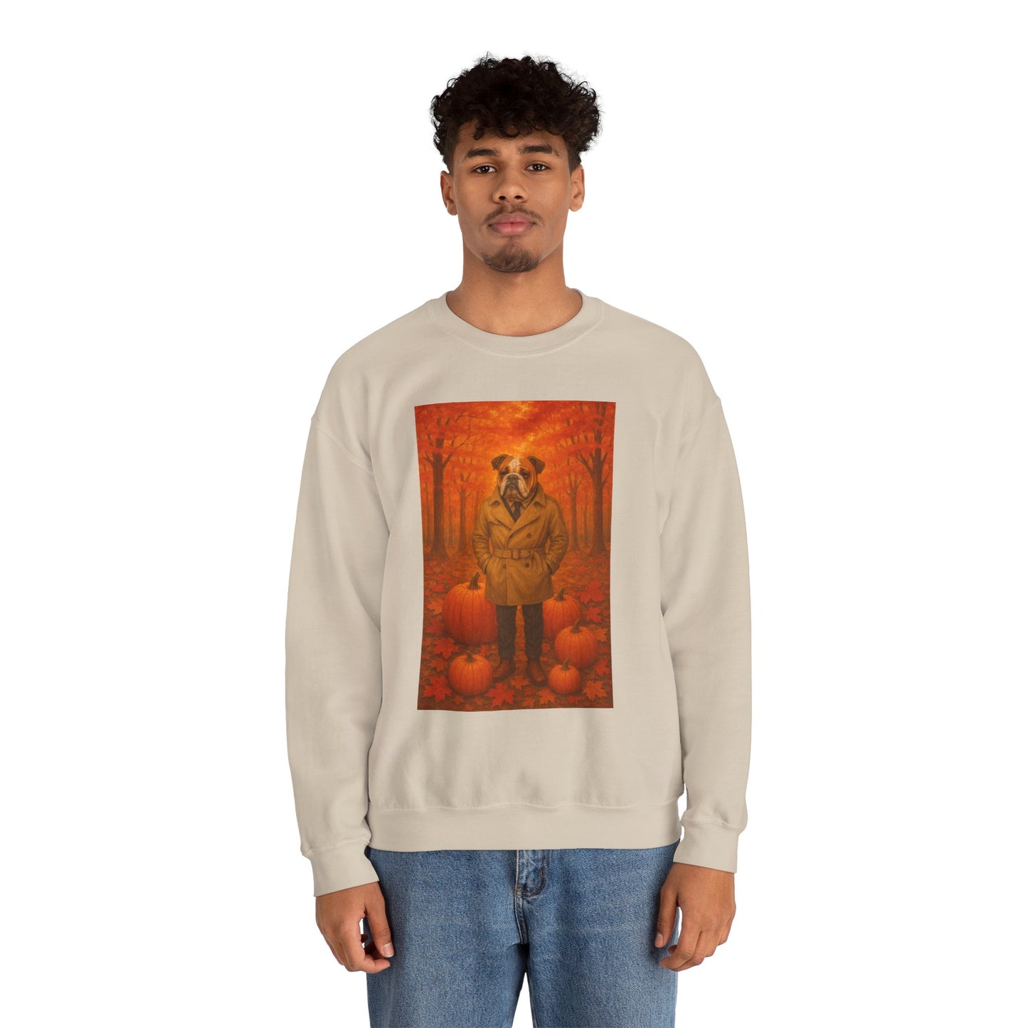 Fall Pumpkin Bulldog Sweatshirt