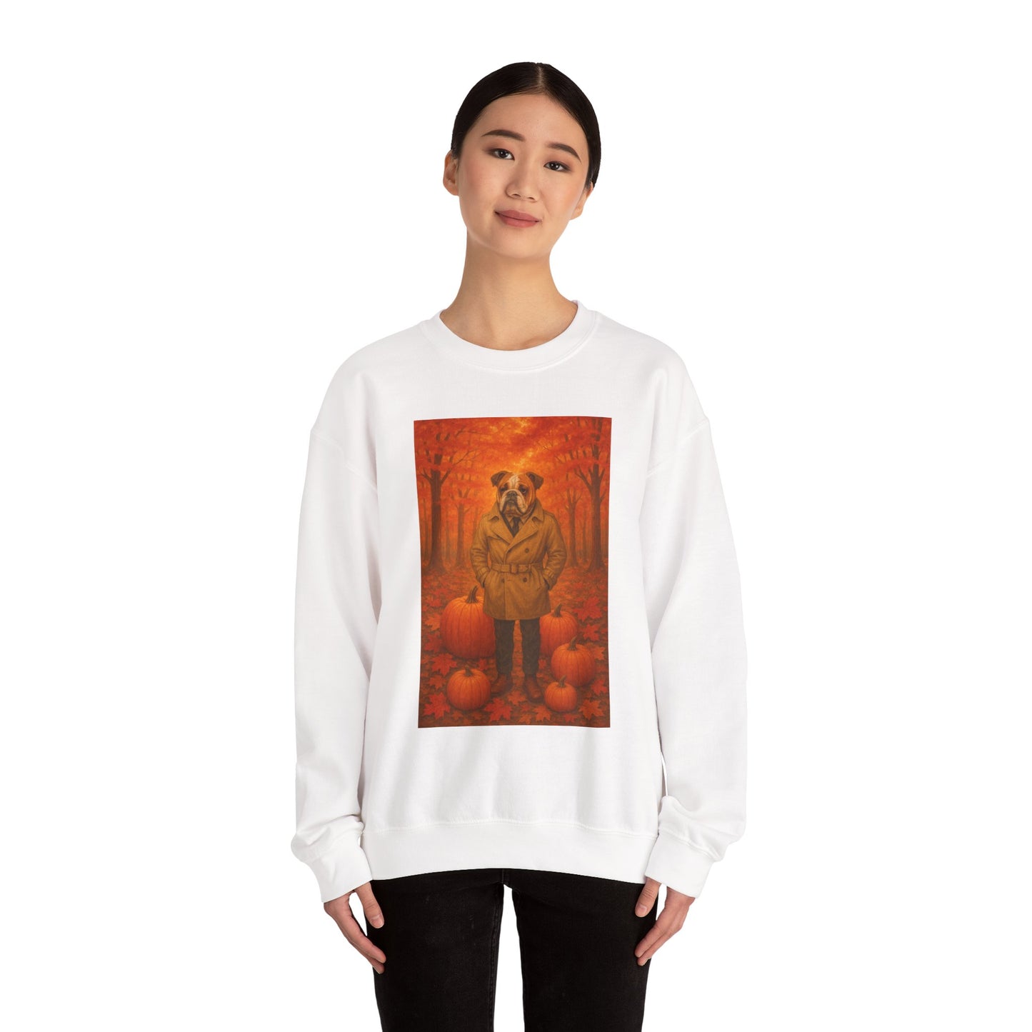 Fall Pumpkin Bulldog Sweatshirt