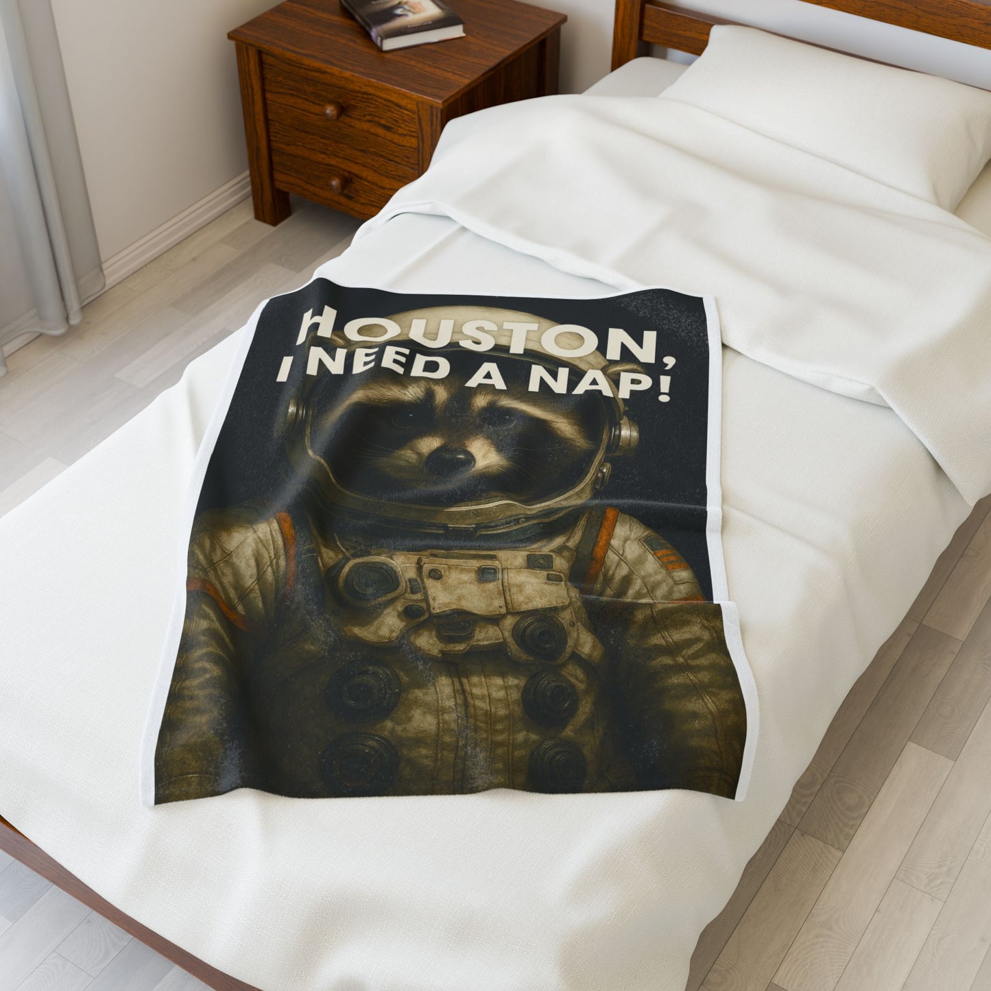 Raccoon Astronaut Blanket