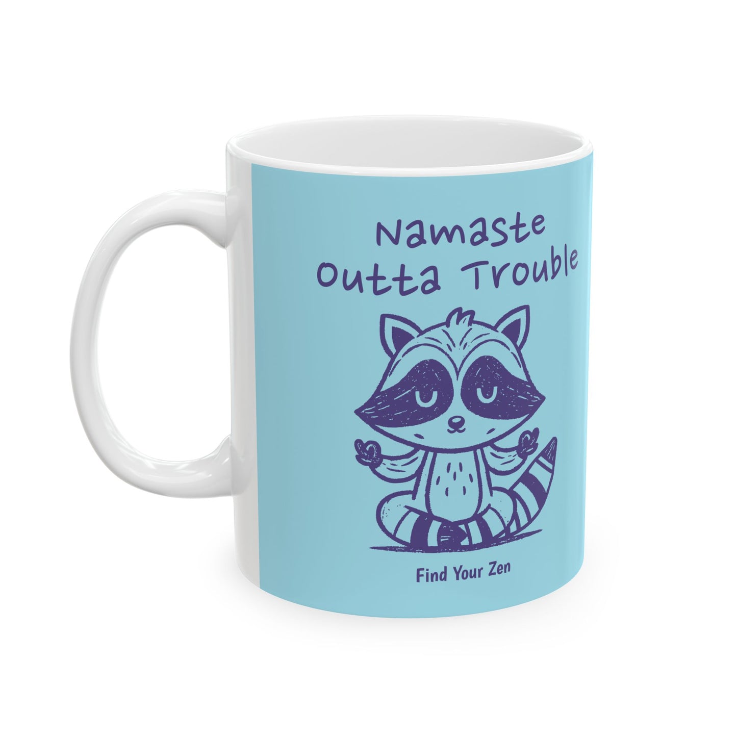 Whimsical Raccoon Mug