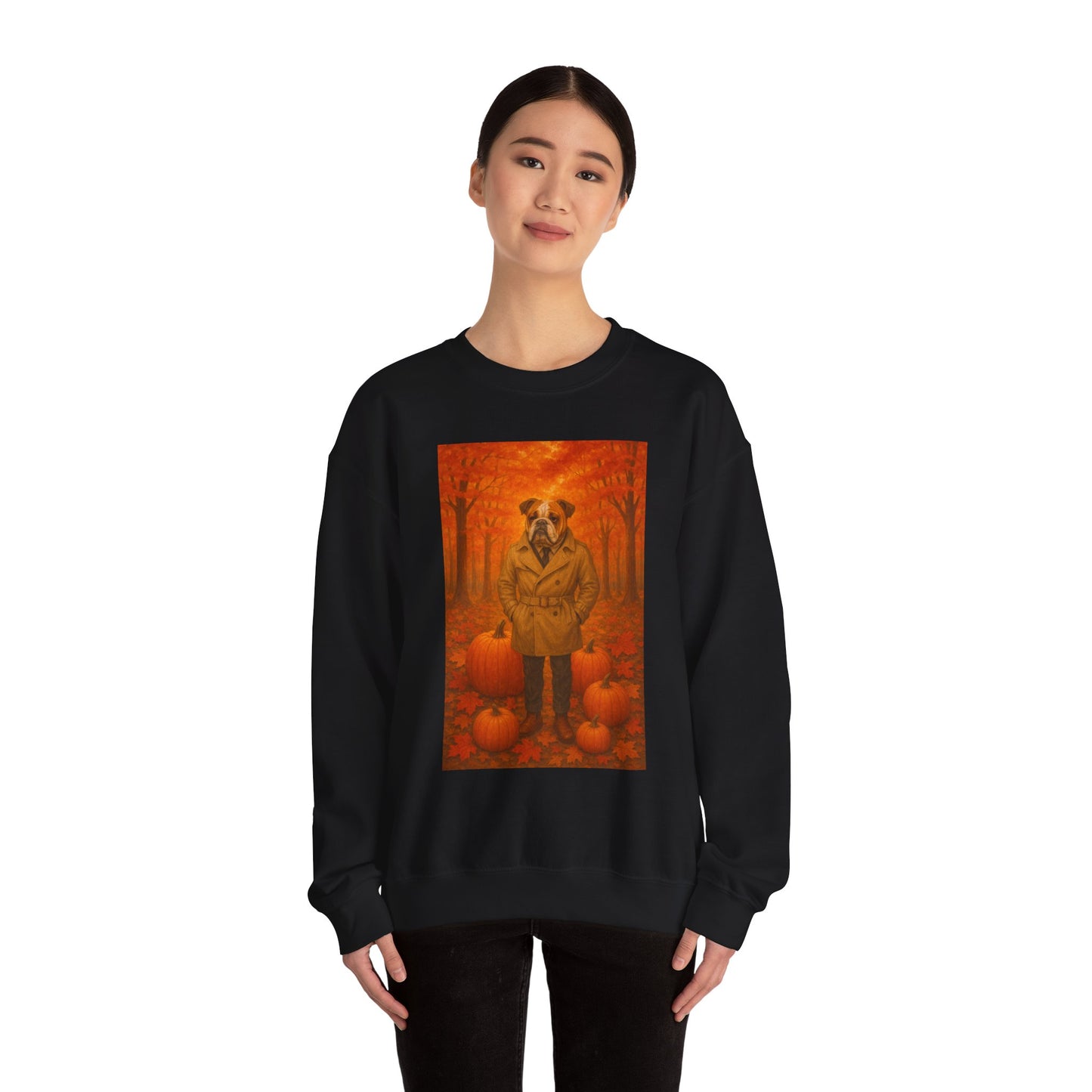 Fall Pumpkin Bulldog Sweatshirt