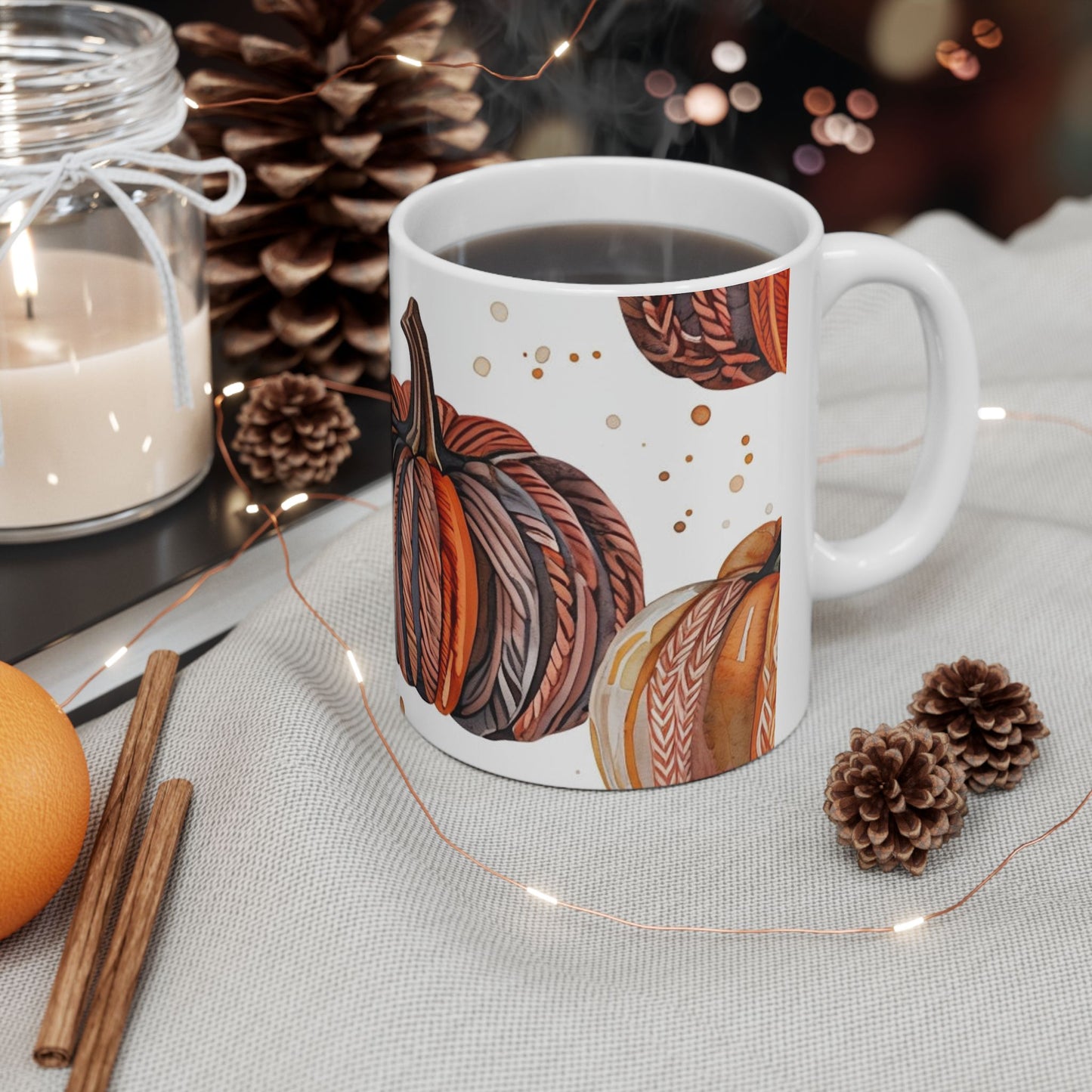 Autumn Pumpkin Ceramic Mug