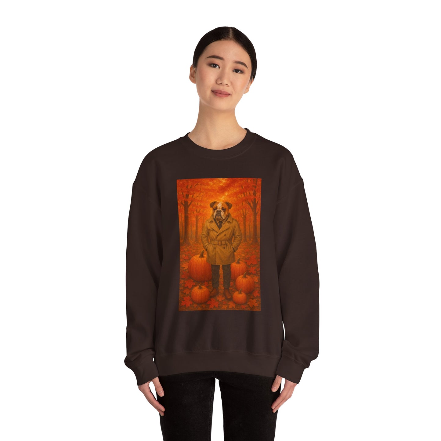 Fall Pumpkin Bulldog Sweatshirt