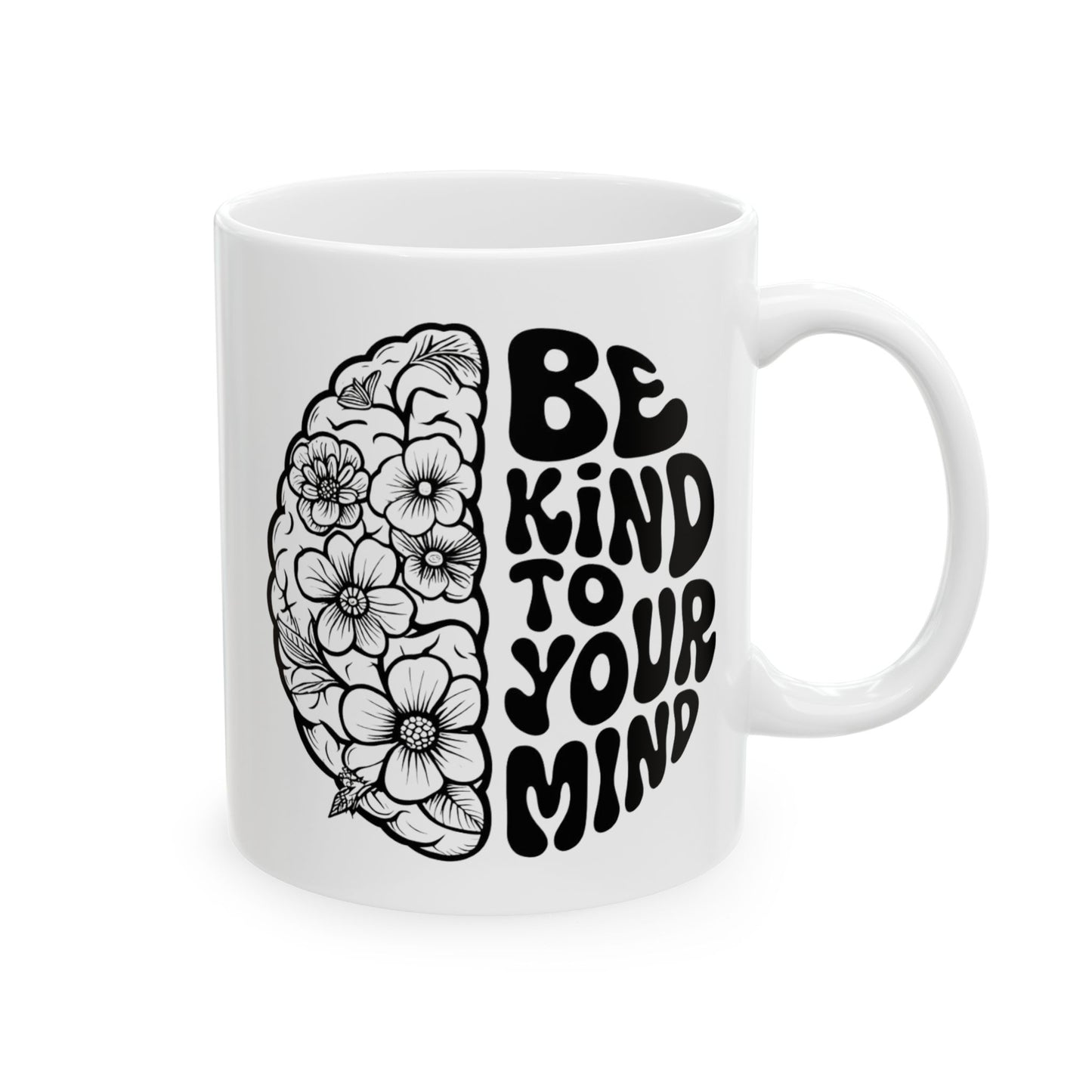 Mindful Floral Ceramic Mug