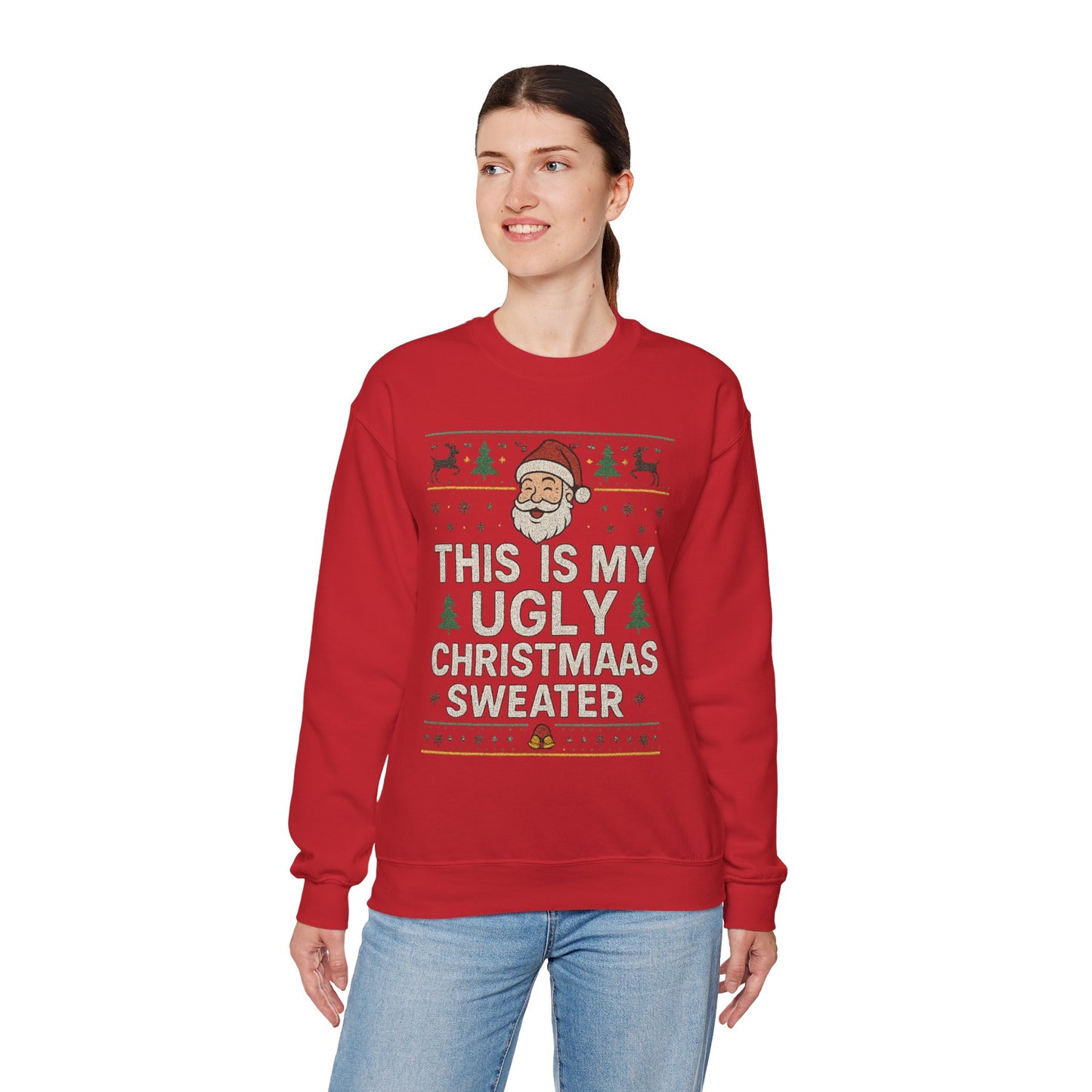 Christmas Santa 'This Is My Ugly Sweater' Crewneck Sweatshirt