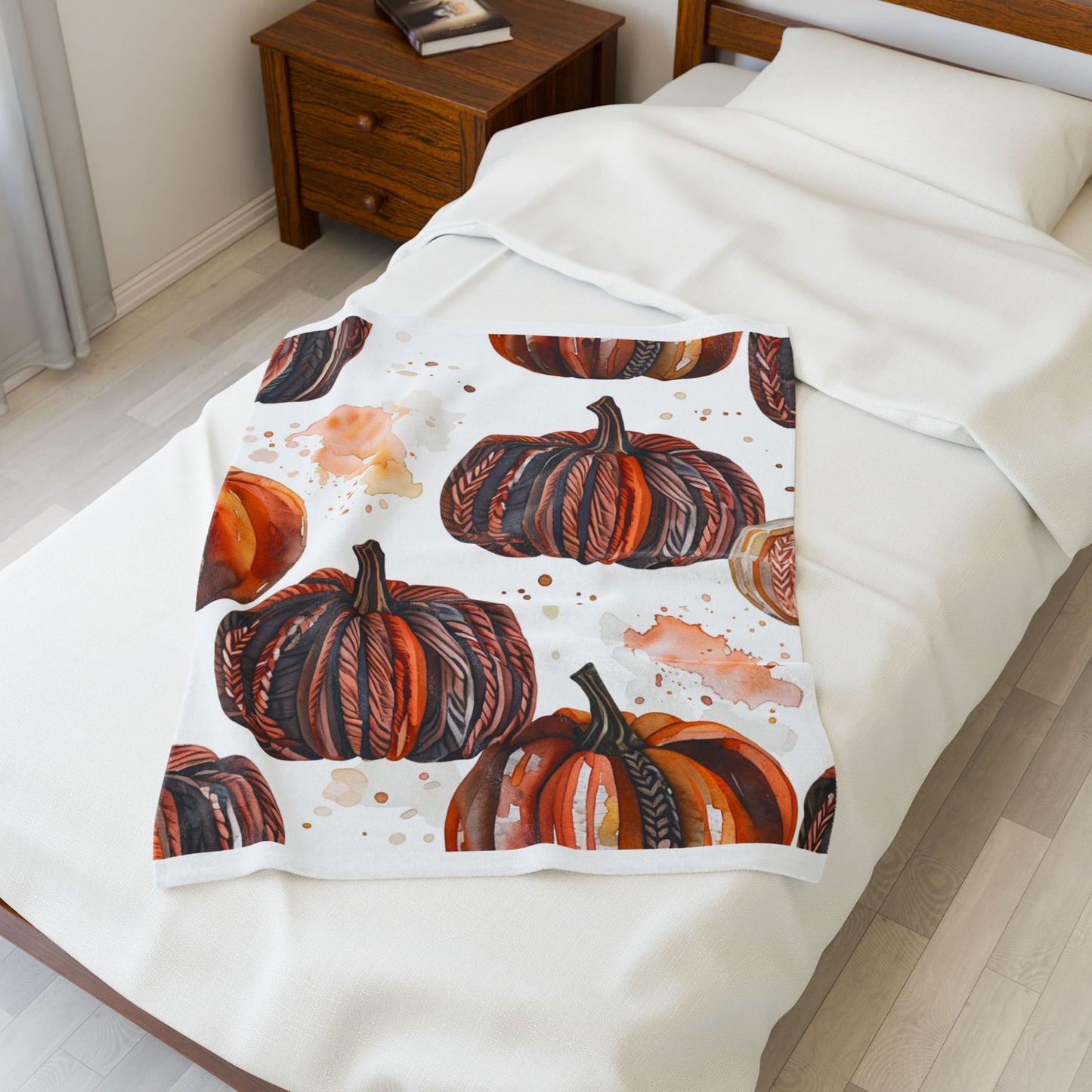 Cozy Autumn Pumpkin Blanket