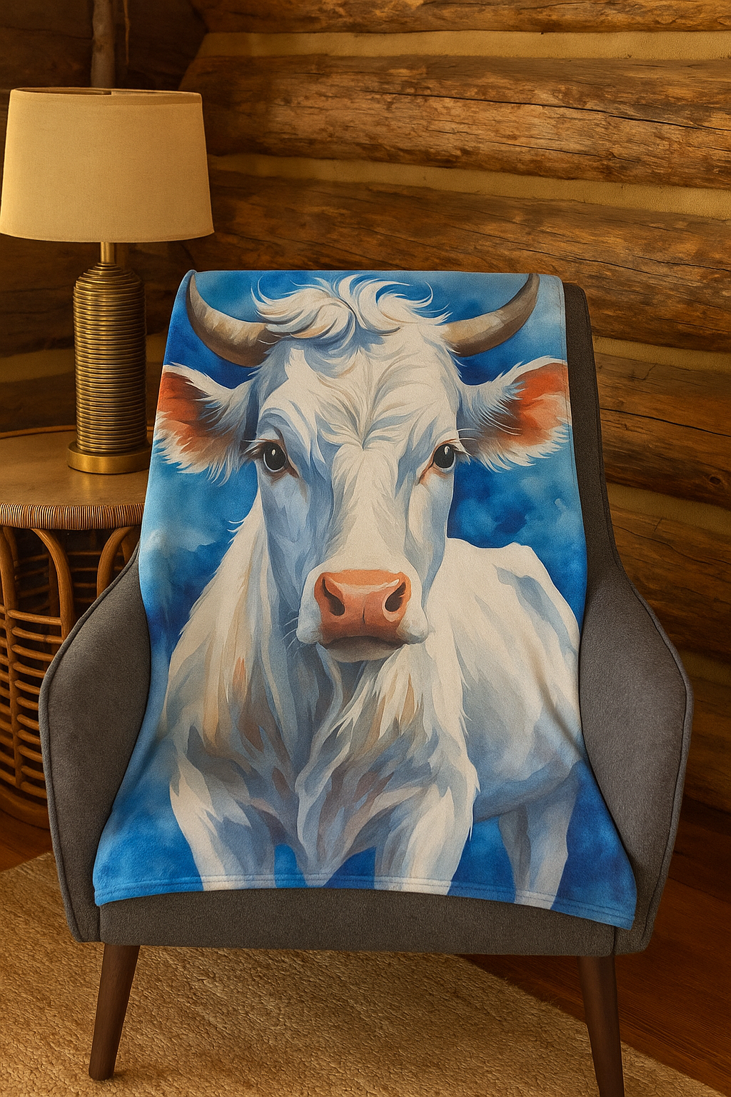 Cow Plush Blanket