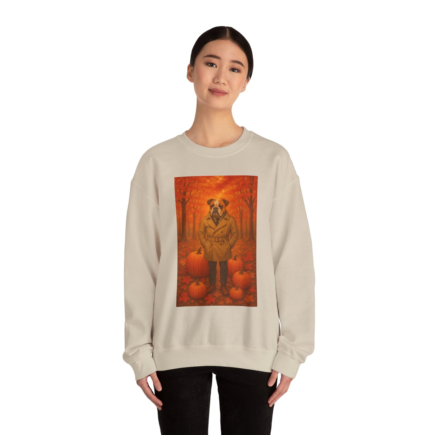 Fall Pumpkin Bulldog Sweatshirt