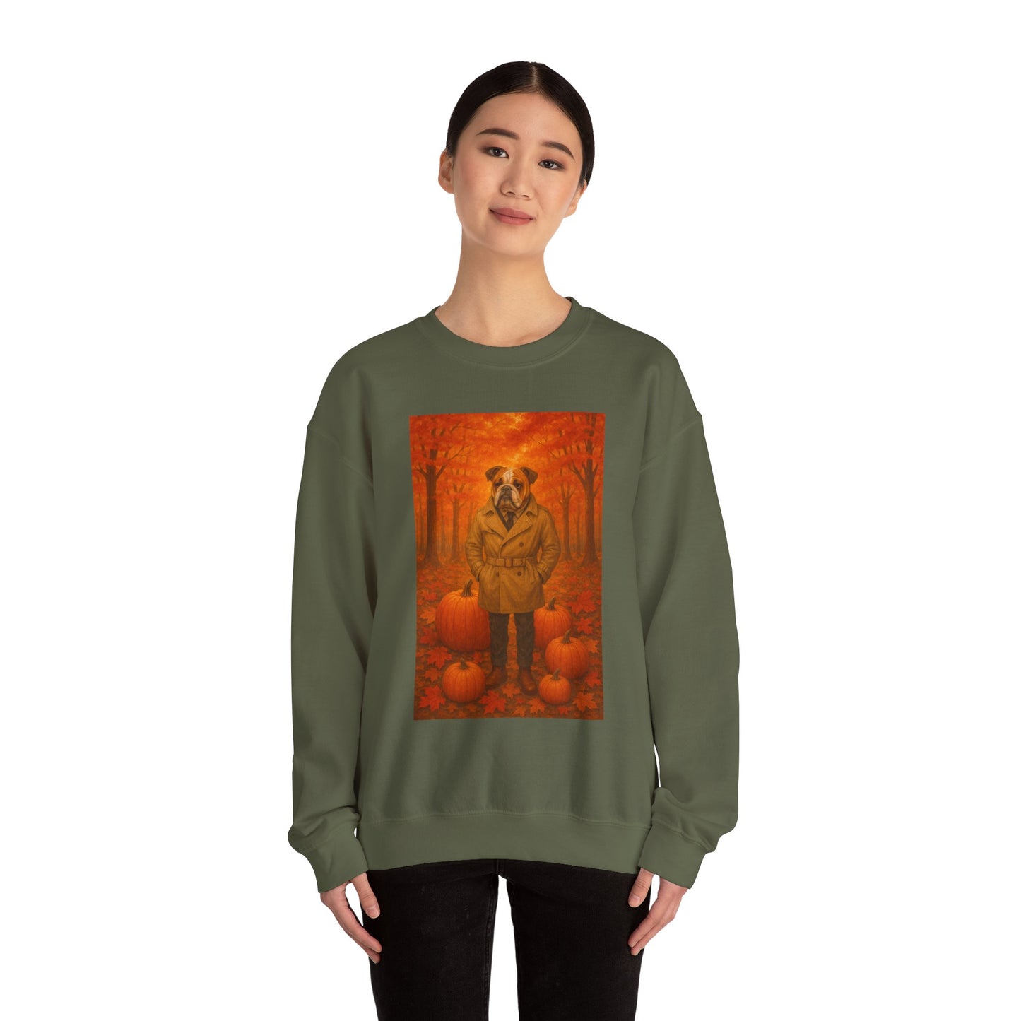 Fall Pumpkin Bulldog Sweatshirt