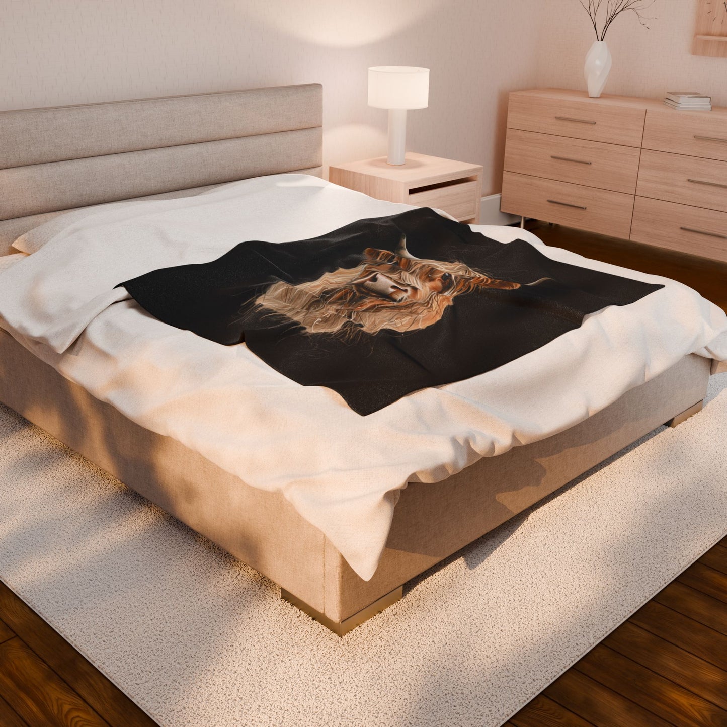 Highland Cow Plush Blanket
