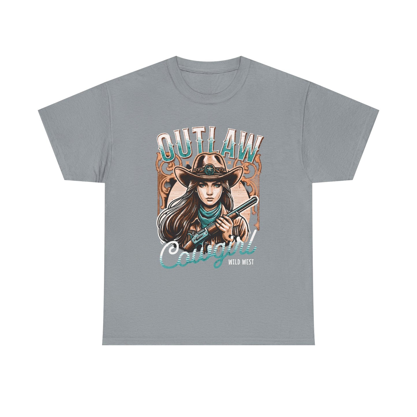 Wild West Outlaw Cowgirl Tee