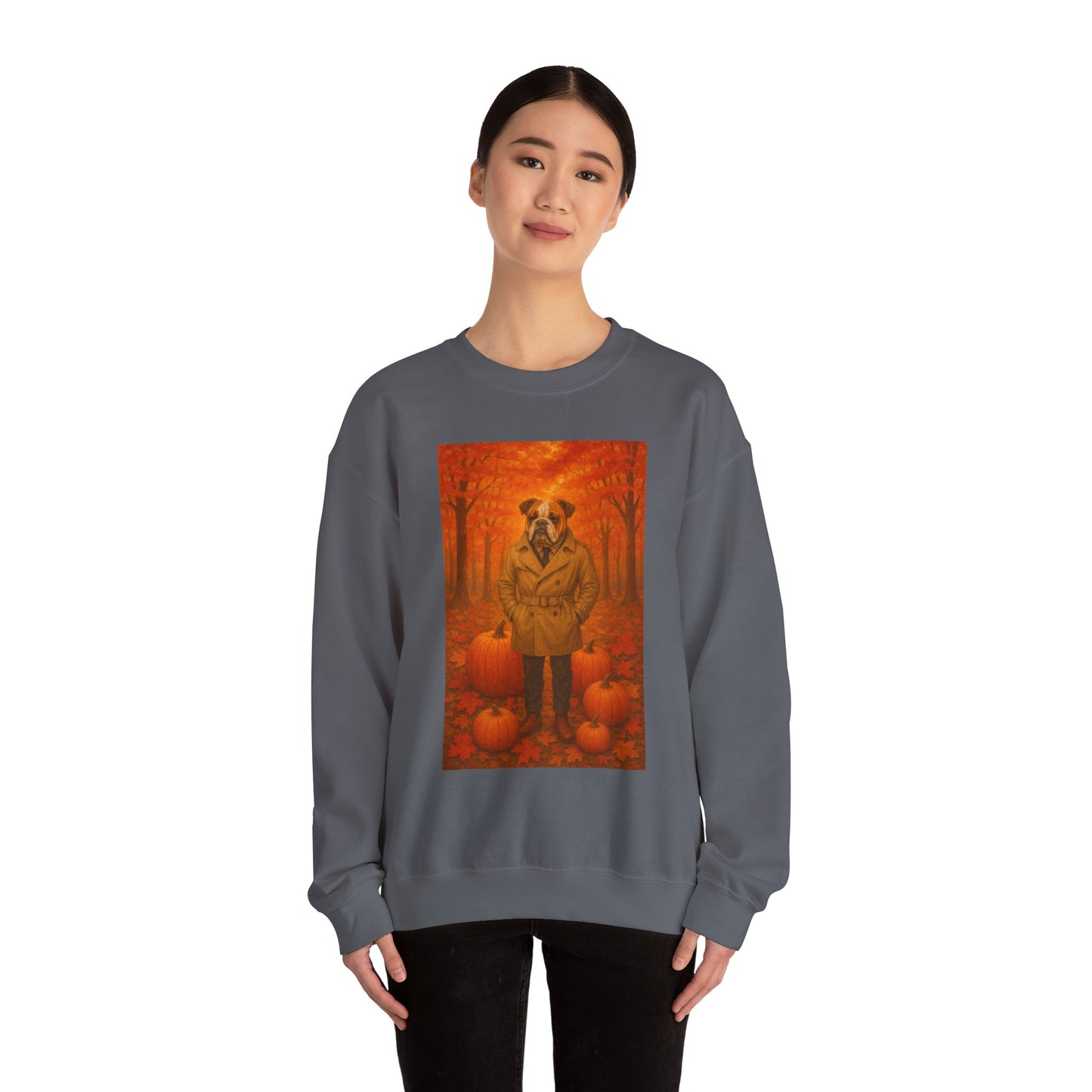 Fall Pumpkin Bulldog Sweatshirt