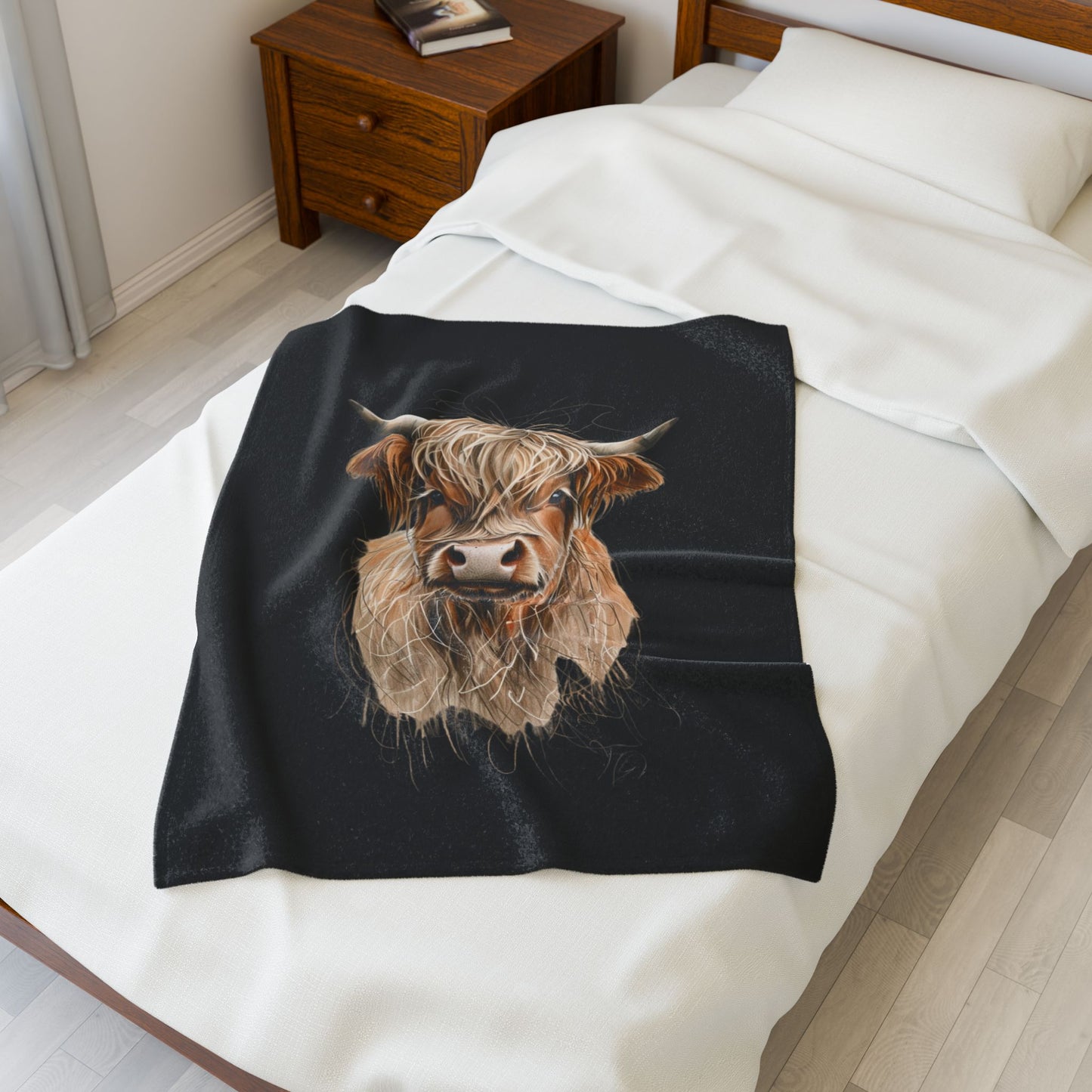 Highland Cow Plush Blanket