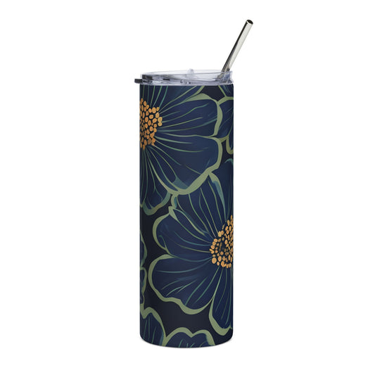 Floral Stainless Steel Tumbler