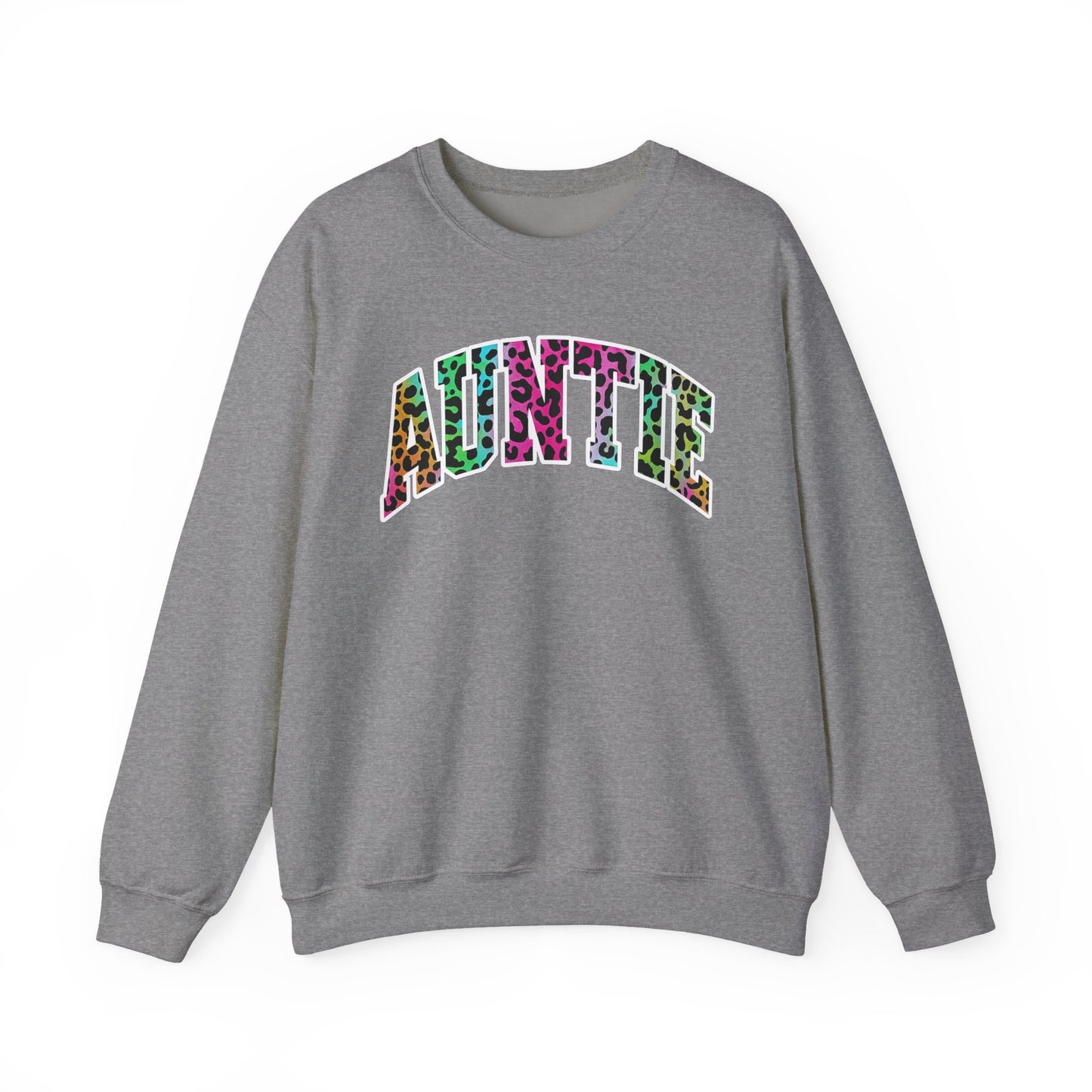 Auntie Neon Animal Print Sweatshirt