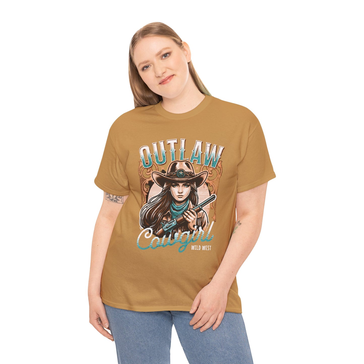 Wild West Outlaw Cowgirl Tee