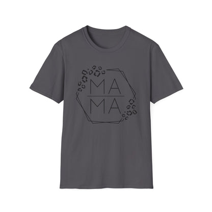 Mama Leopard Hexagon T-Shirt — Modern Mom Graphic Tee