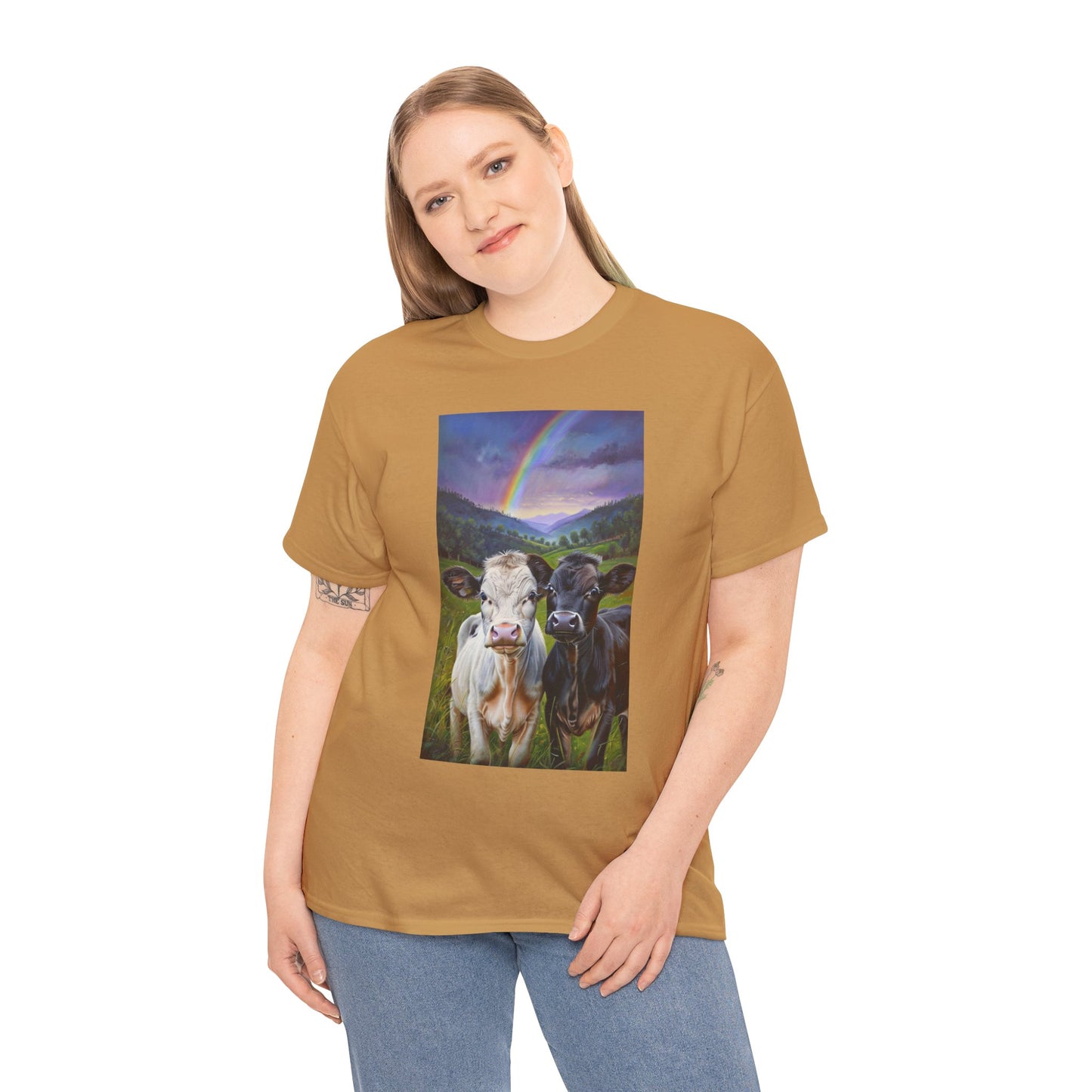 Rainbow Cow Tee