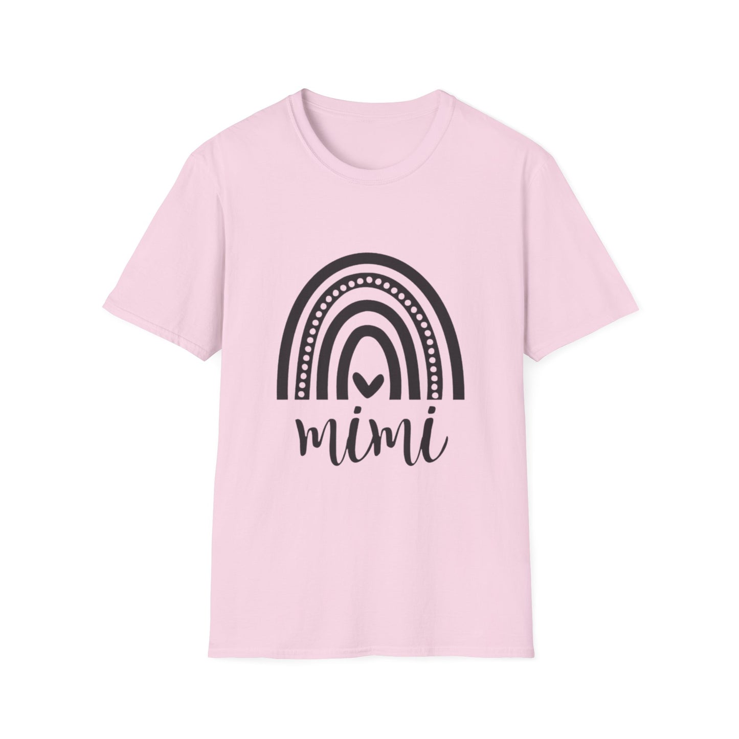 Mimi Rainbow T-Shirt — Cute Handwritten "mimi" Graphic Tee for Grandma Gifts