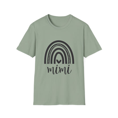 Mimi Rainbow T-Shirt — Cute Handwritten "mimi" Graphic Tee for Grandma Gifts
