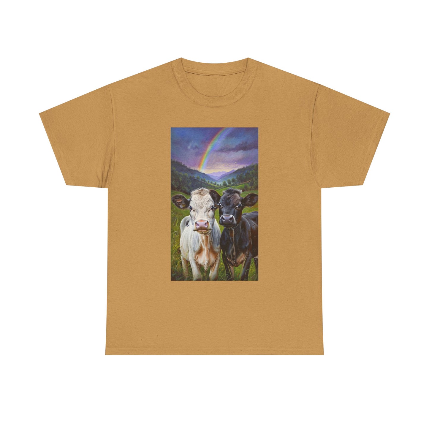 Rainbow Cow Tee