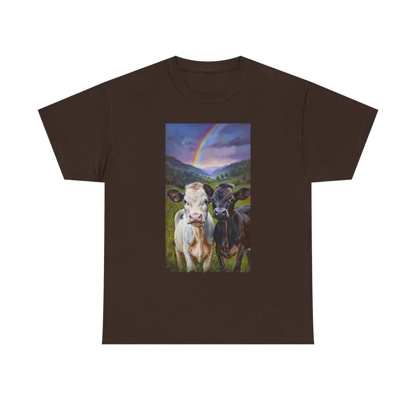 Rainbow Cow Tee