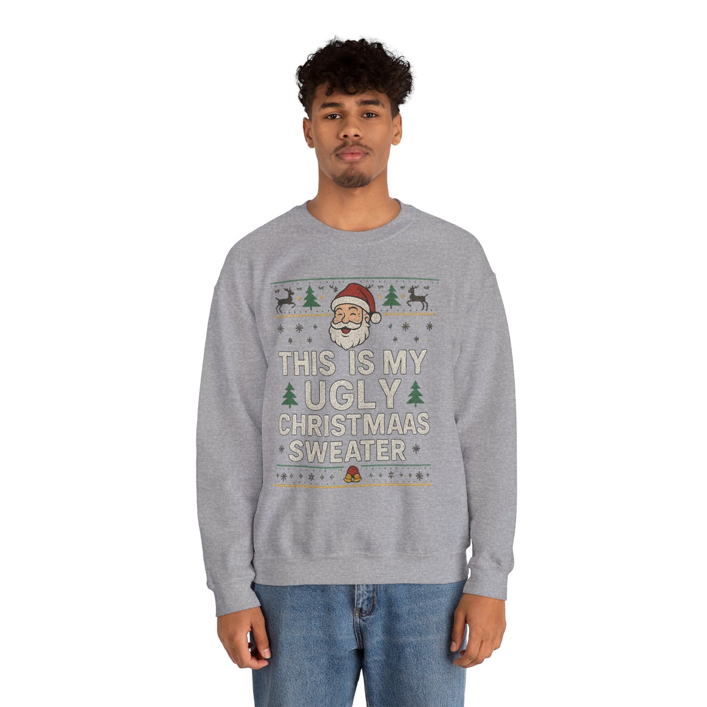 Christmas Santa 'This Is My Ugly Sweater' Crewneck Sweatshirt