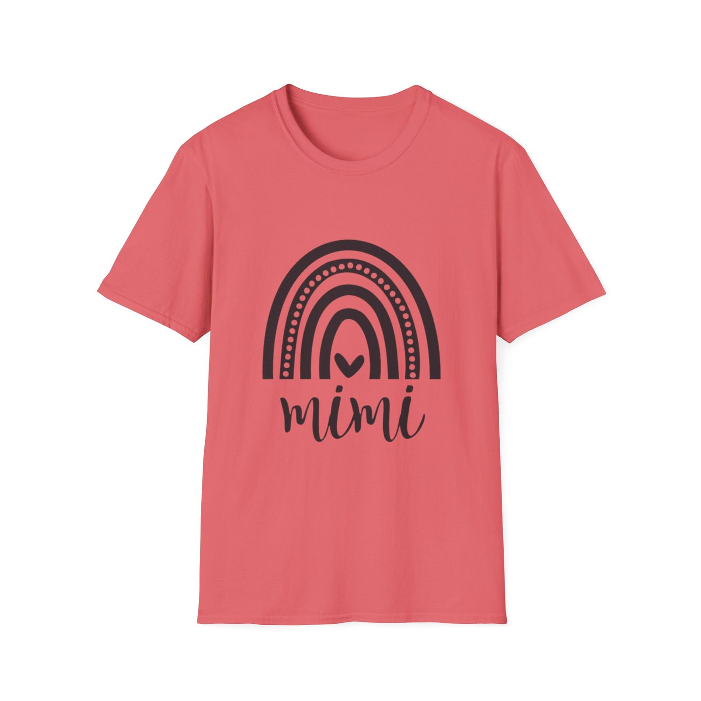 Mimi Rainbow T-Shirt — Cute Handwritten "mimi" Graphic Tee for Grandma Gifts