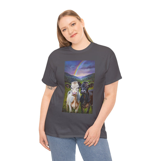 Rainbow Cow Tee