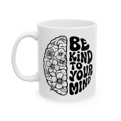 Mindful Floral Ceramic Mug