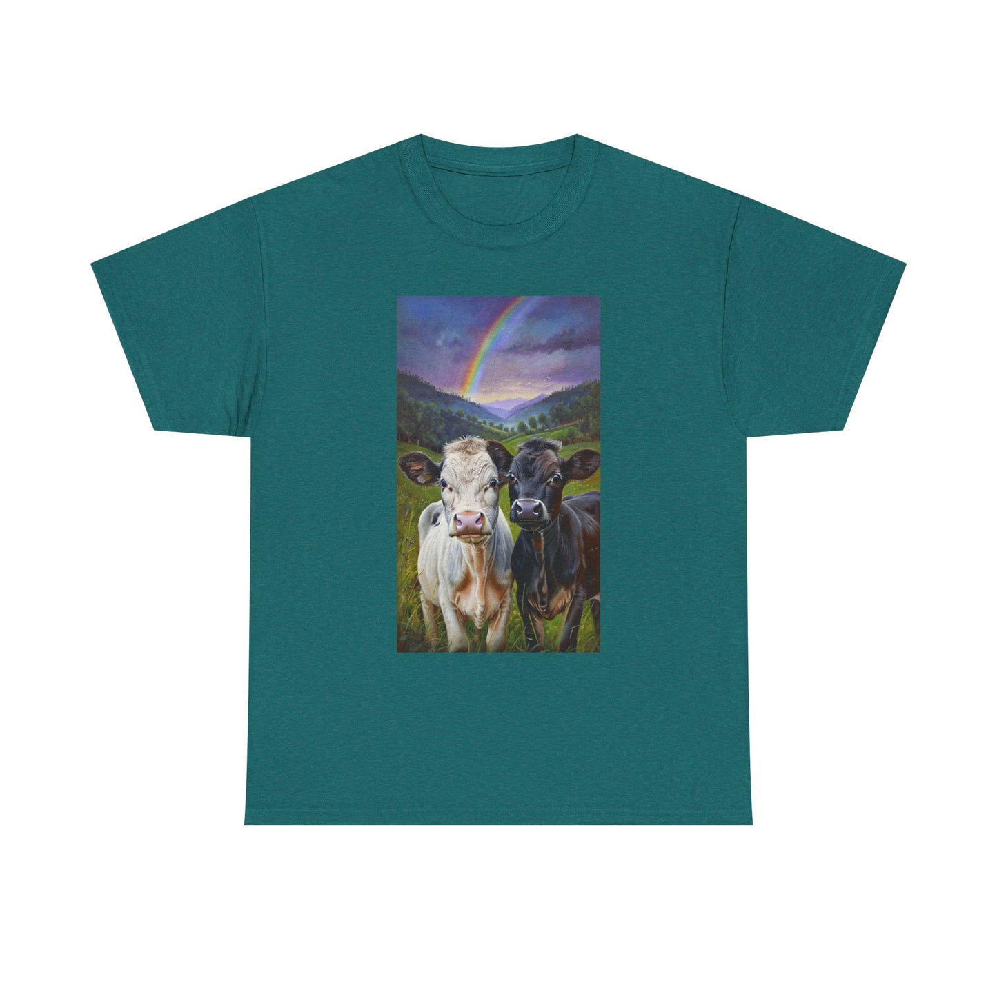 Rainbow Cow Tee