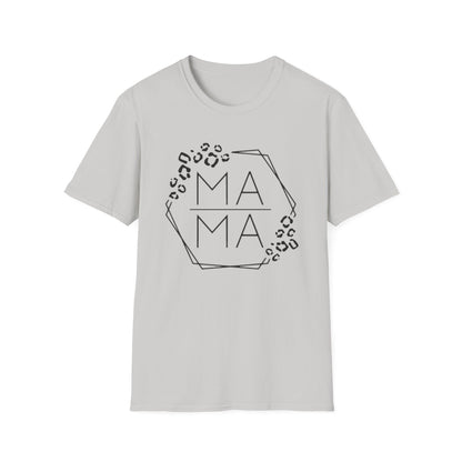 Mama Leopard Hexagon T-Shirt — Modern Mom Graphic Tee