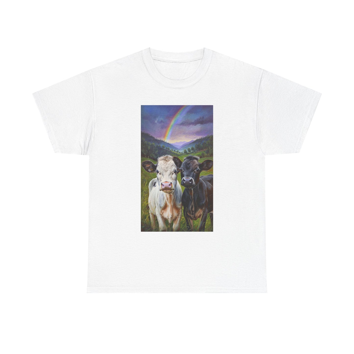 Rainbow Cow Tee