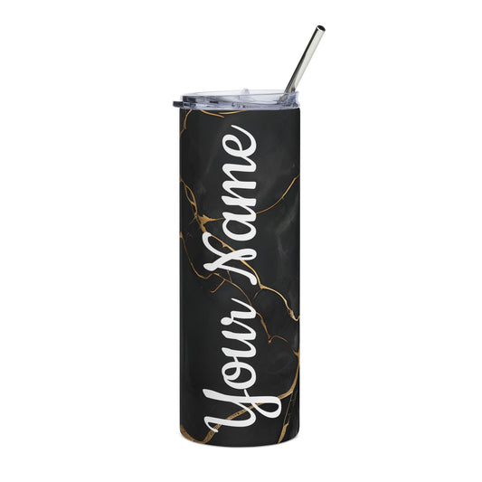 Black Marble 20 oz Stainless Steel Tumbler