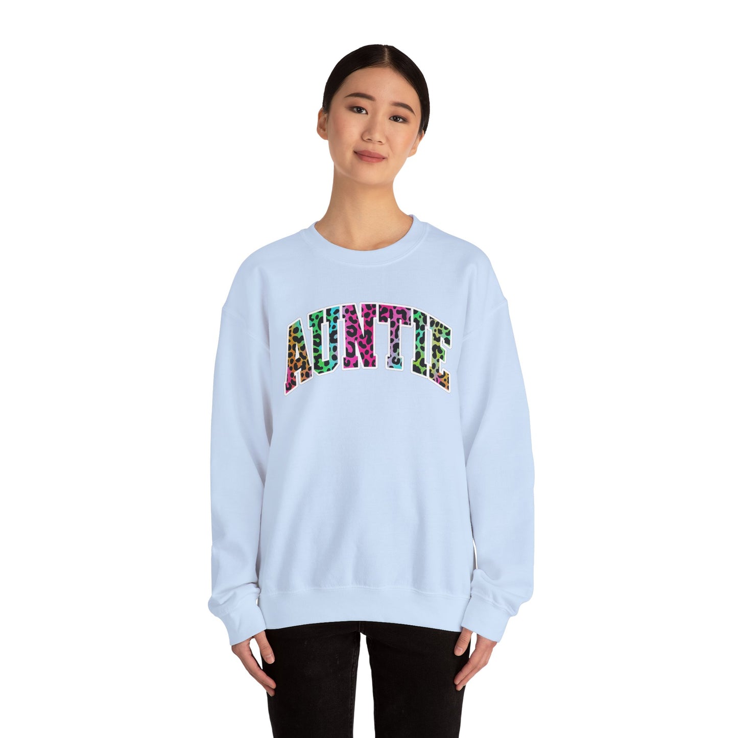 Auntie Neon Animal Print Sweatshirt