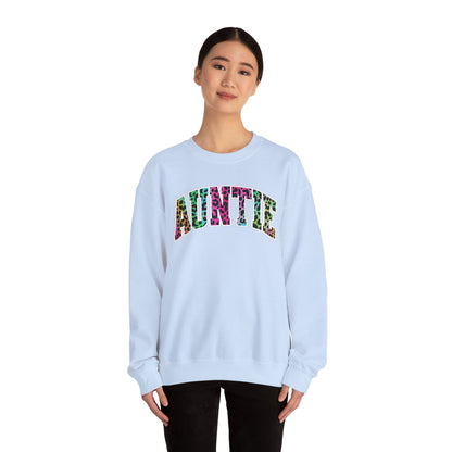 Auntie Neon Animal Print Sweatshirt